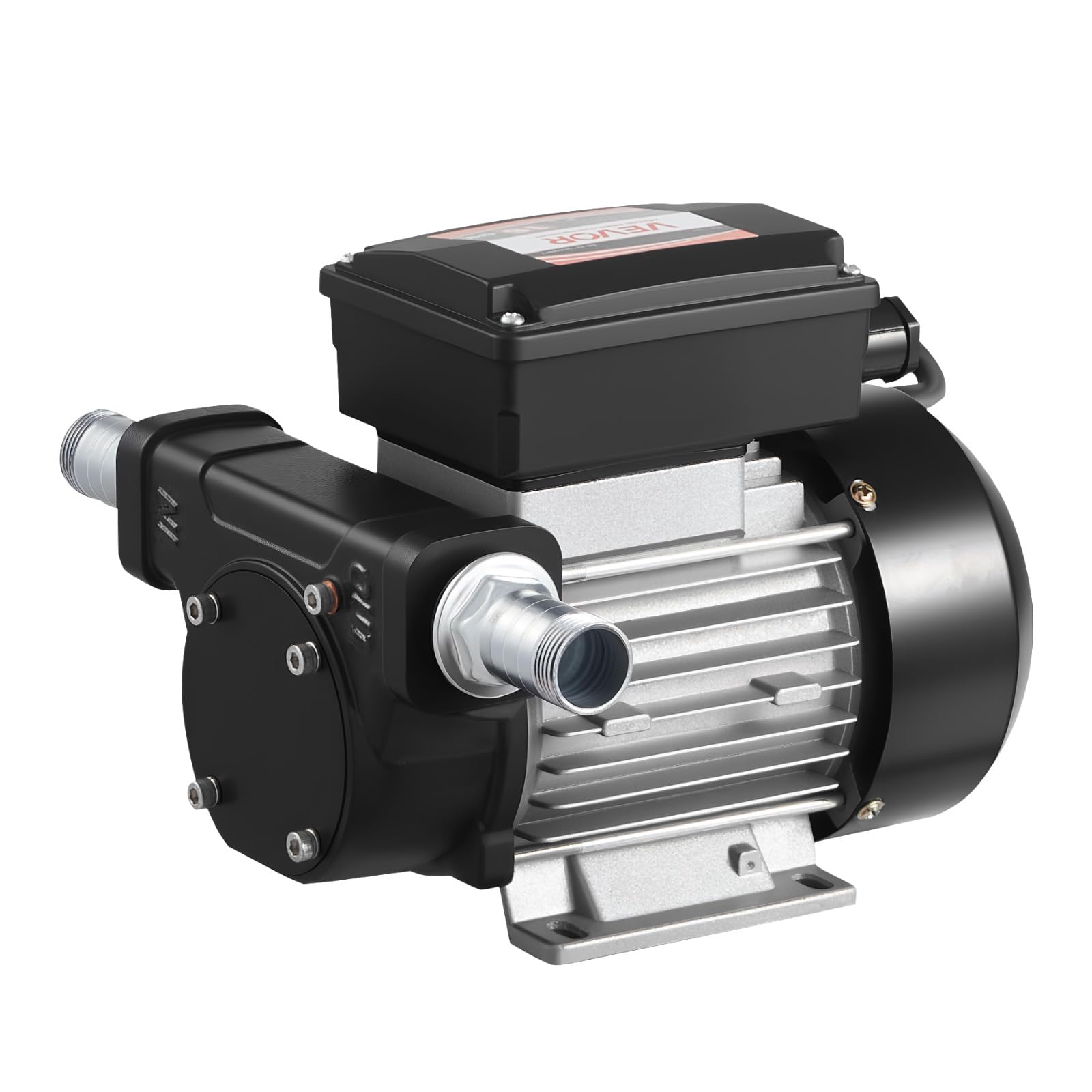 VEVOR Pompa Elettrica di Trasferimento Carburante 230V, 60 L/min, Altezza di Aspirazione Massima 2,4 m, Altezza di Sollevamento Massima 13,7 m, per Veicoli, Cantieri Edili, Aziende Agricole