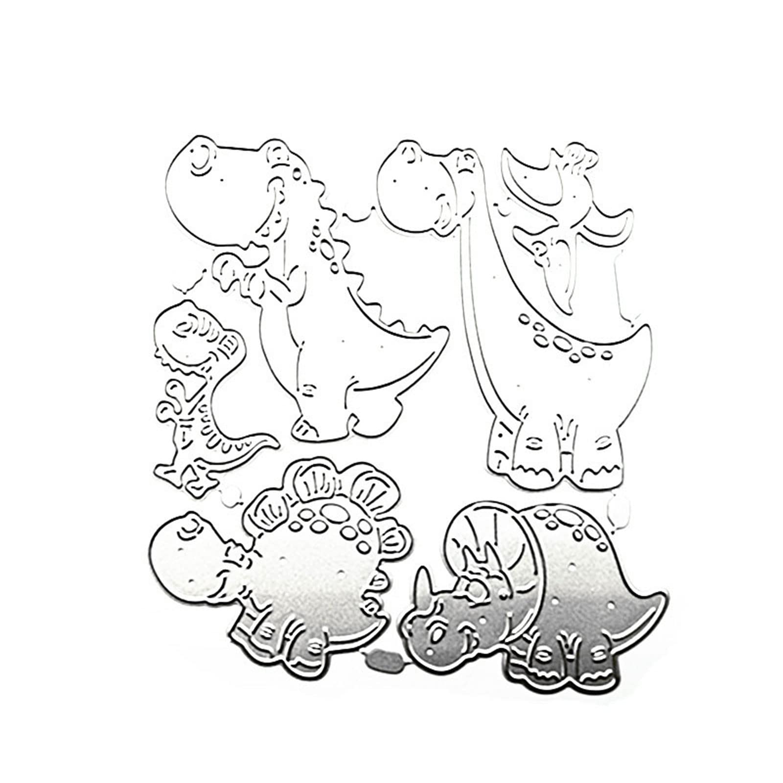 Tsophreniq Dinosaur Metal Cutting Dies Stencils for Scrapbooking Decorative Embossing Paper Cards Template Decor Die Cuts Dies Stencils