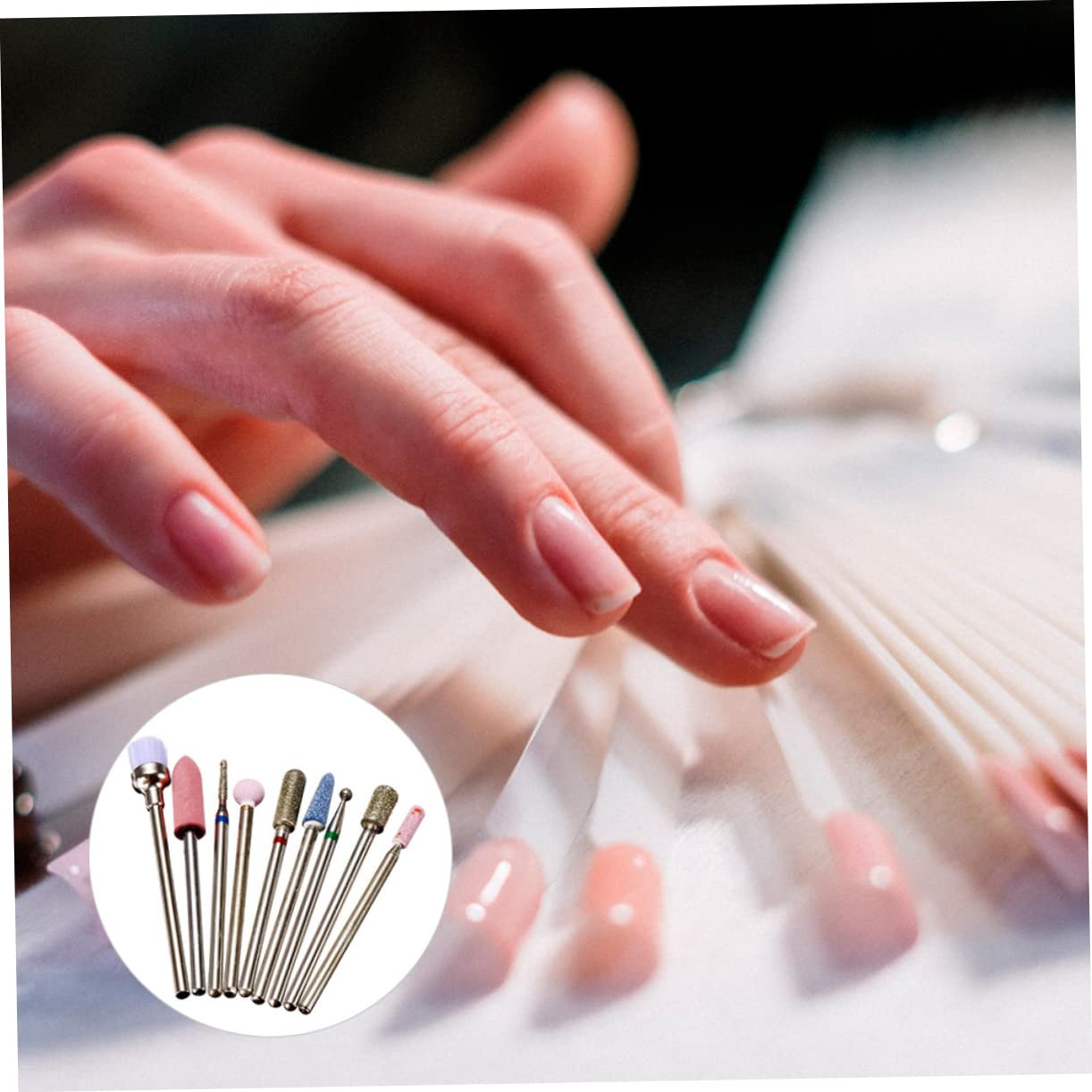 FRCOLOR 27 Piezas Conjunto De Molinillo De Uñas Broca Para Uñas Acrílicas Herramienta De Auriculares Para Pulir Uñas Gel De Uñas Taladro Para Uñas Profesional Brocas Para Limar Uñas Metal