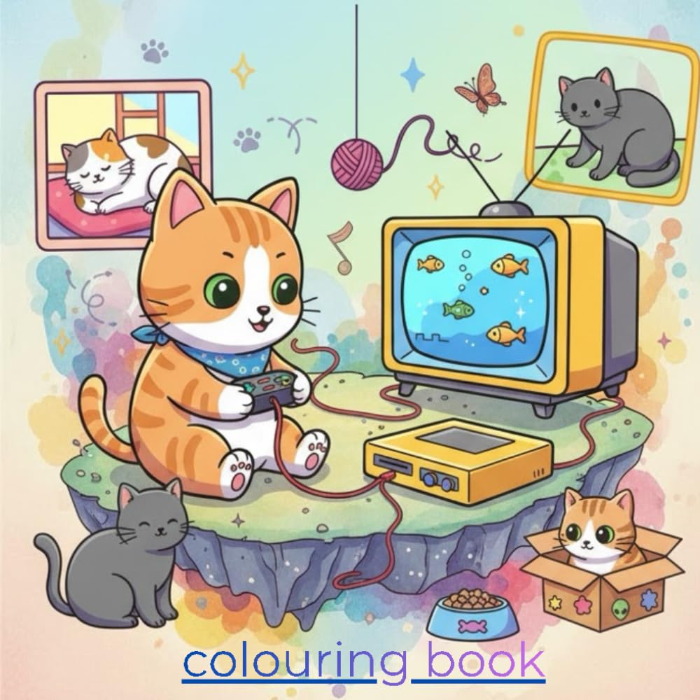 Cozy Cat Days: A Cute & Simple Coloring Book