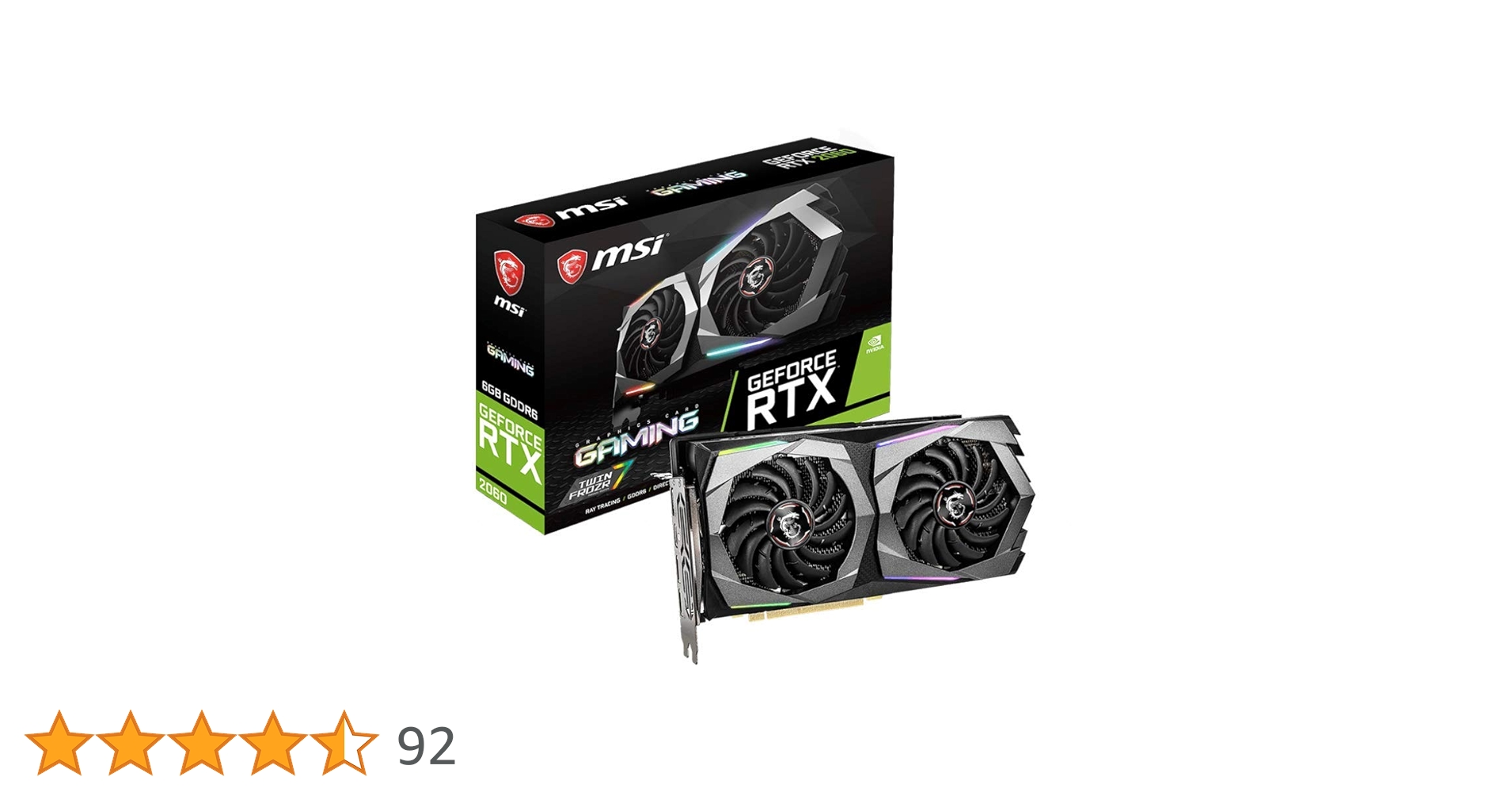 グラフィックボード・グラボ・ビデオカード MSI GeForce RTX2060 6GB MSI、「GeForce RTX 2060」を搭載したビデオカード3機種 - 価格.com