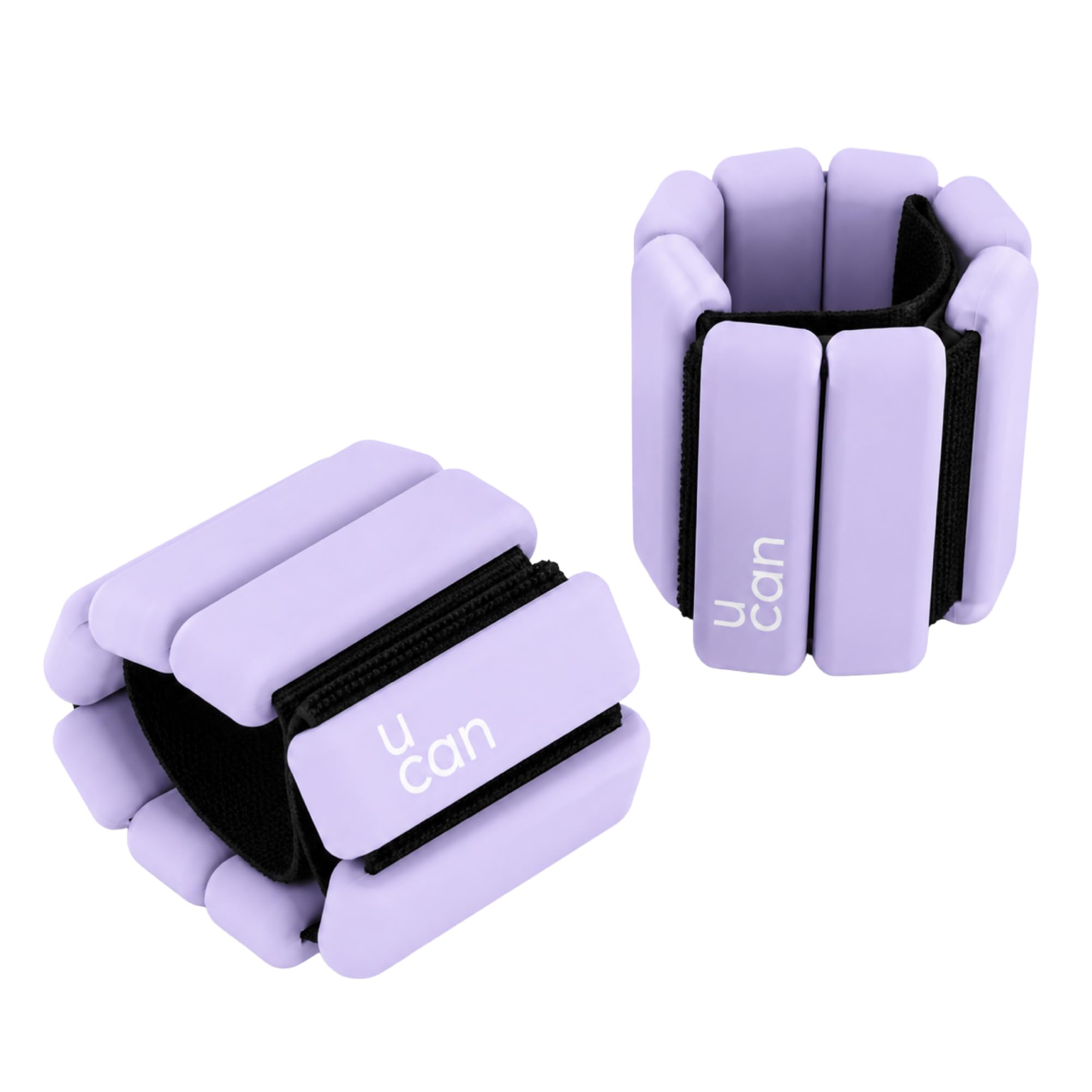U Can - Coppia di pesi per caviglie e/o polsi in silicone da 0,5 kg, 1 kg, 1,5 kg, per esercizi a casa. Minimalisti, comodi e carini. Colore: nero, rosa, blu, grigio.