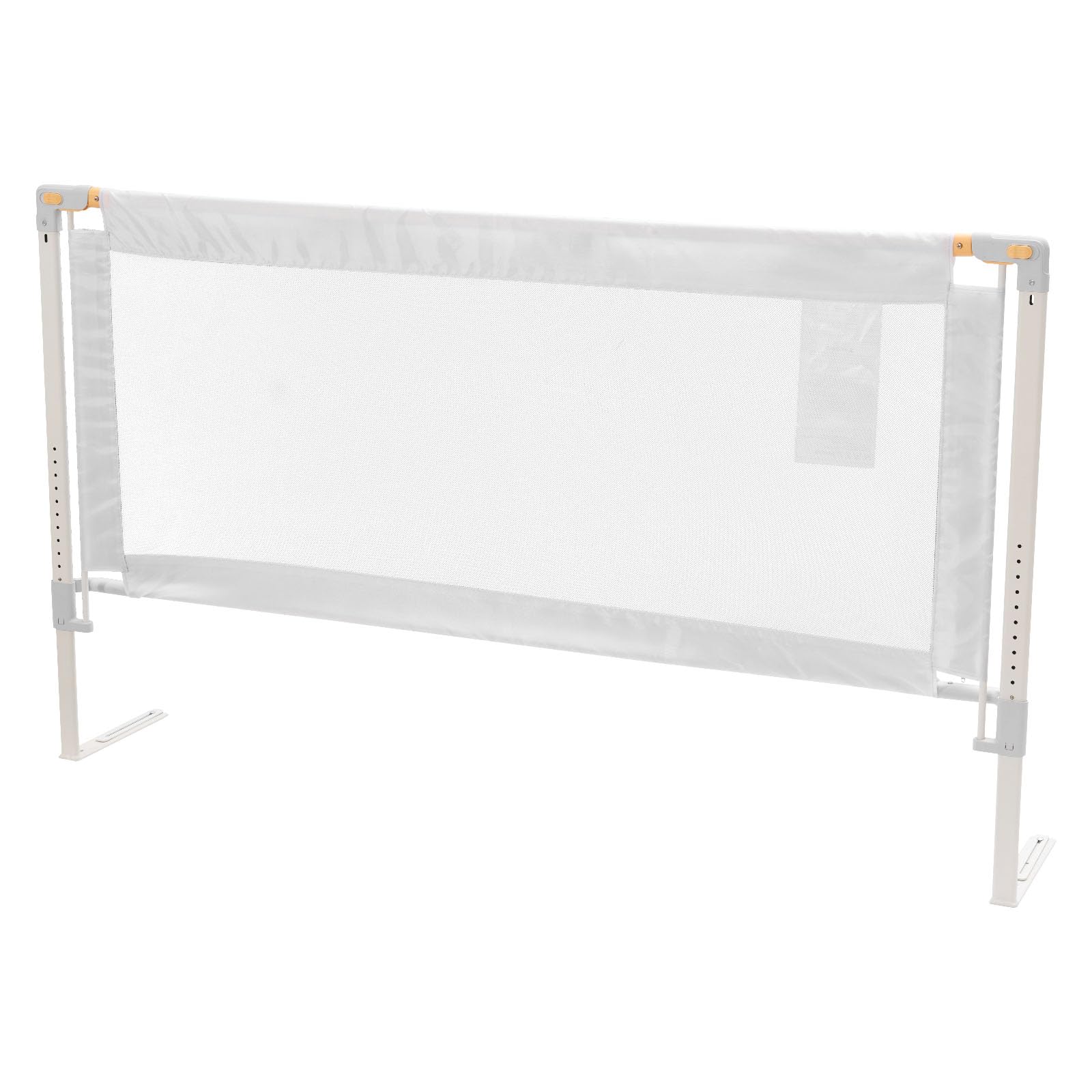 VEVOR Sponda per Letto per Bambini Lunghezza 1,5 m, Barriera Protettiva per Letto per Bambini Neonati con Tubo di Ferro Rinforzato, Tessuto Oxford, Altezza Regolabile 68-89 cm, Barriera per Letto