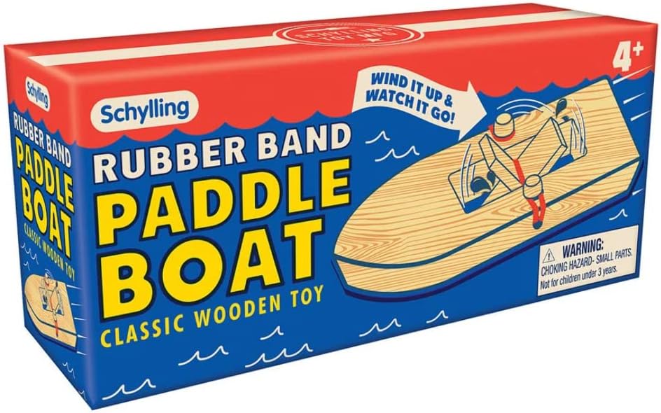 Schylling Rubberband Paddle Boat, 1 EA