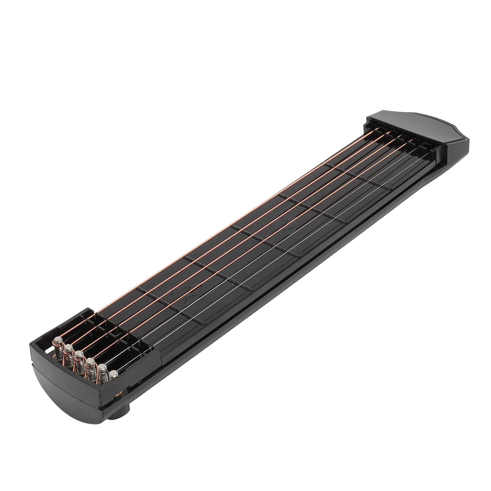 6 Fret Guitar Chord Trainer, Portable Neck Button Free Practice Tool with Tuning Wrench for Beginners Finger Strength