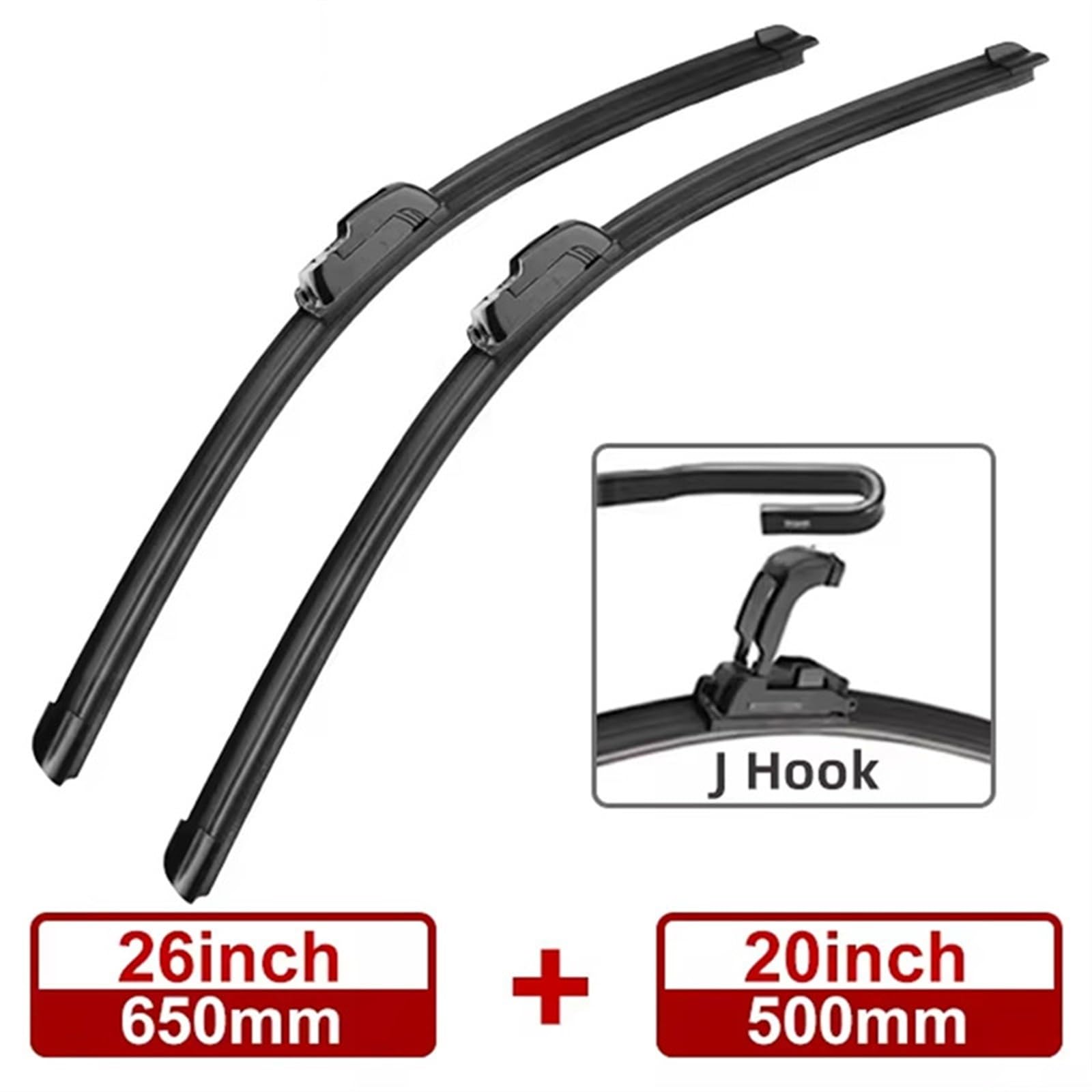 Spazzola Tergicristallo Compatibile con Acura per RLX 2014 2015 2016 2017 Accessori per Auto Spazzole Tergicristallo Anteriori Tergicristalli Ganci per Tipo U J 26"+20"