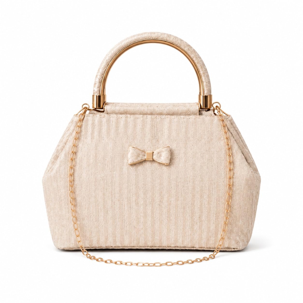 Women's Premium Glitter Evening Clutch Bag with Metal Handle, Chain Strap, Party Wedding Festive Handbag-image-45