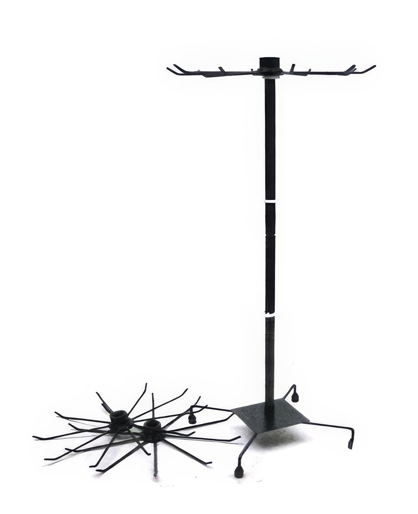 Yudu® Présentoir à 3 étages, en métal - 73 cm (noir)