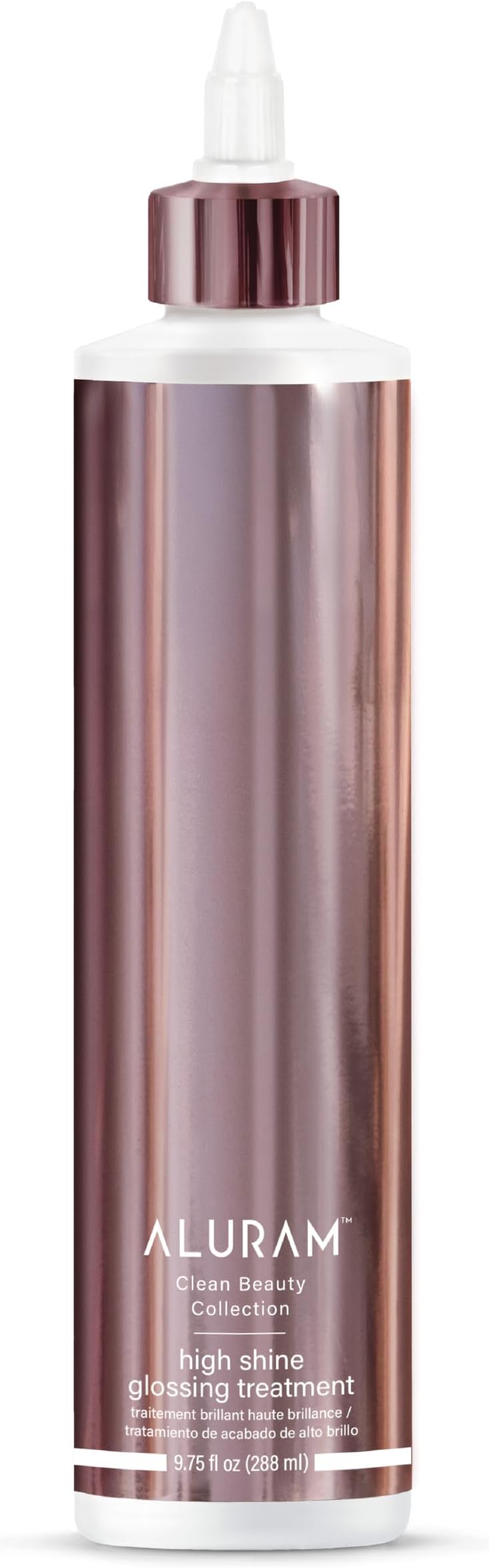 ALURAM High Shine Glossing Treatment (9.75 fl oz) Mirror-Like Shine - Color-Safe - Coconut Oil, Lactic Acid, Hibiscus - All Hair Types - Vegan, Gluten Free, & Cruelty Free - Clean Beauty Collection