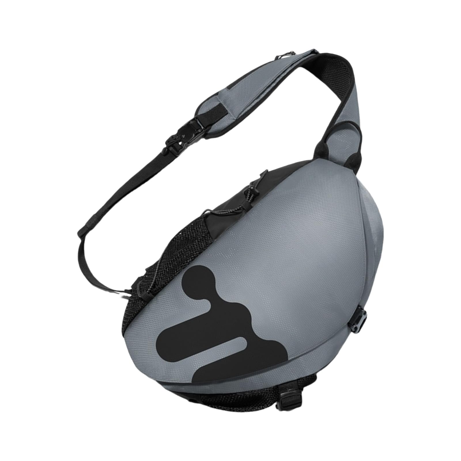 Wodoodporny nylonowy plecak rowerowy, wielofunkcyjna sportowa torba crossbody, do wędrówek, podróży i jazdy na rowerze, lekka konstrukcja do aktywności na świeżym powietrzu, szary