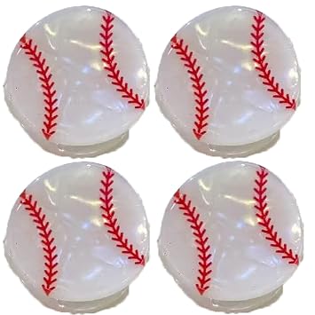 Baseball Bangs Hair Clips,Cute Baseball Claw Clips,Balls Shape Hair Claw Clips,Acetate Hair Clips for Girls,Small Hair Barrettes for Women,Pack of 4 Baseball