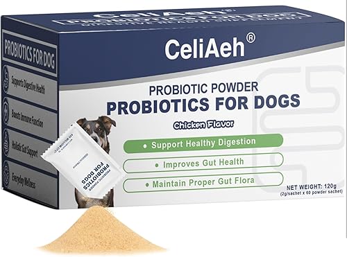 Probióticos para perros Digestión intestinal Probiótico en polvo para gatos y perros, suplemento probiótico para la piel, suplemento para la piel