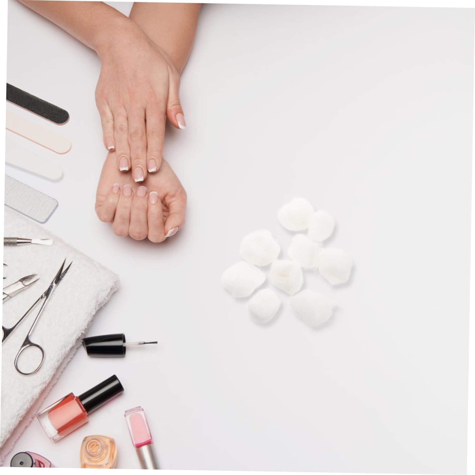 Batuffoli di Cotone Bianco 500g, Morbidi e Assorbenti per Unghie | Cotone Naturale, Uso su Pelle, Rimozione Make-up e Smalto, Formato Portatile da 500g