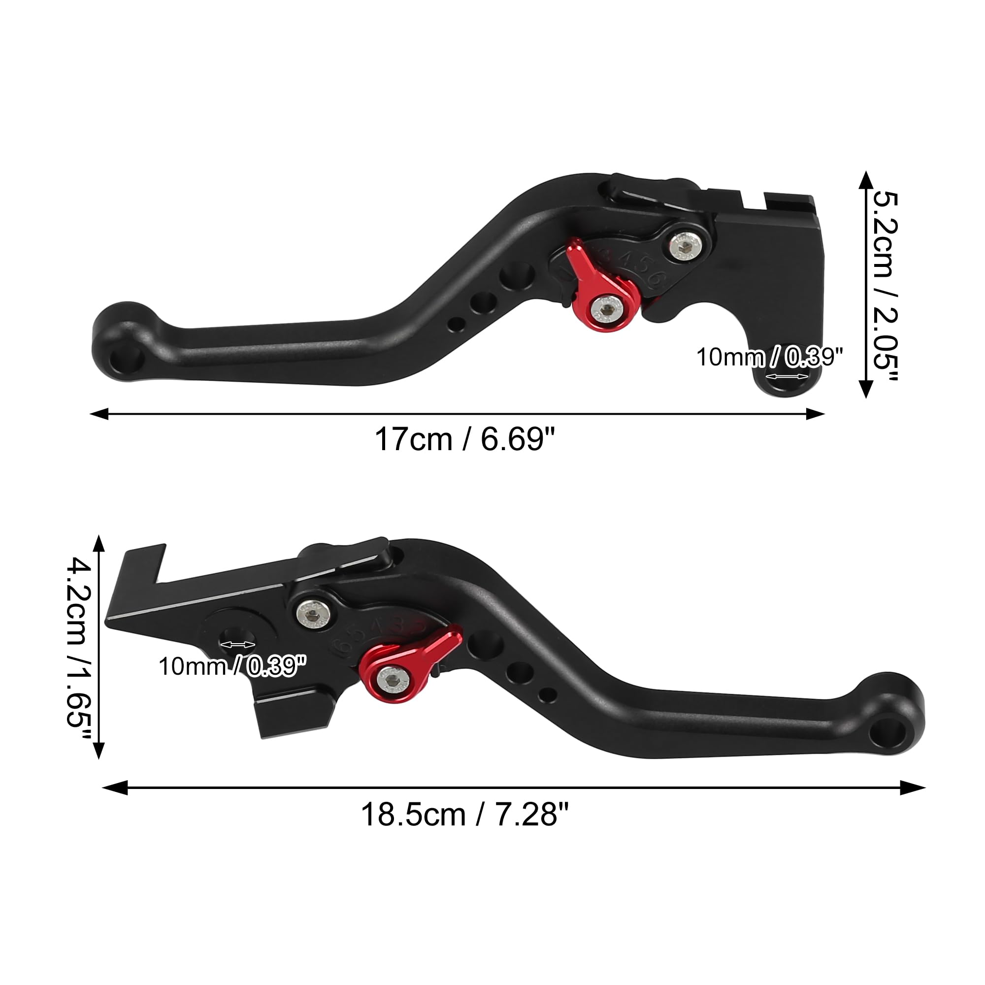 QUARKZMAN 1 Par de Palancas de Freno Y Embrague Cnc para Yamaha Fz6 Fazer Negro