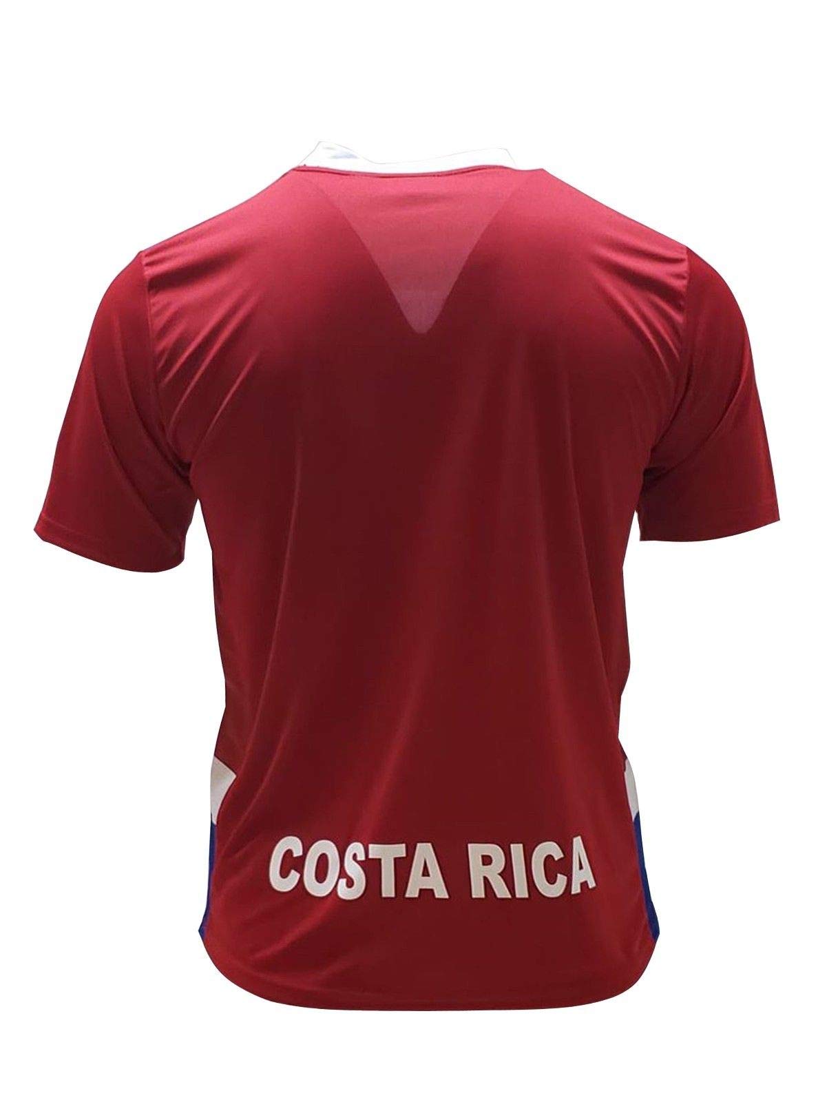 Costa Rica New Desing Arza Soccer Jersey Red Slim Fit (X-Large)