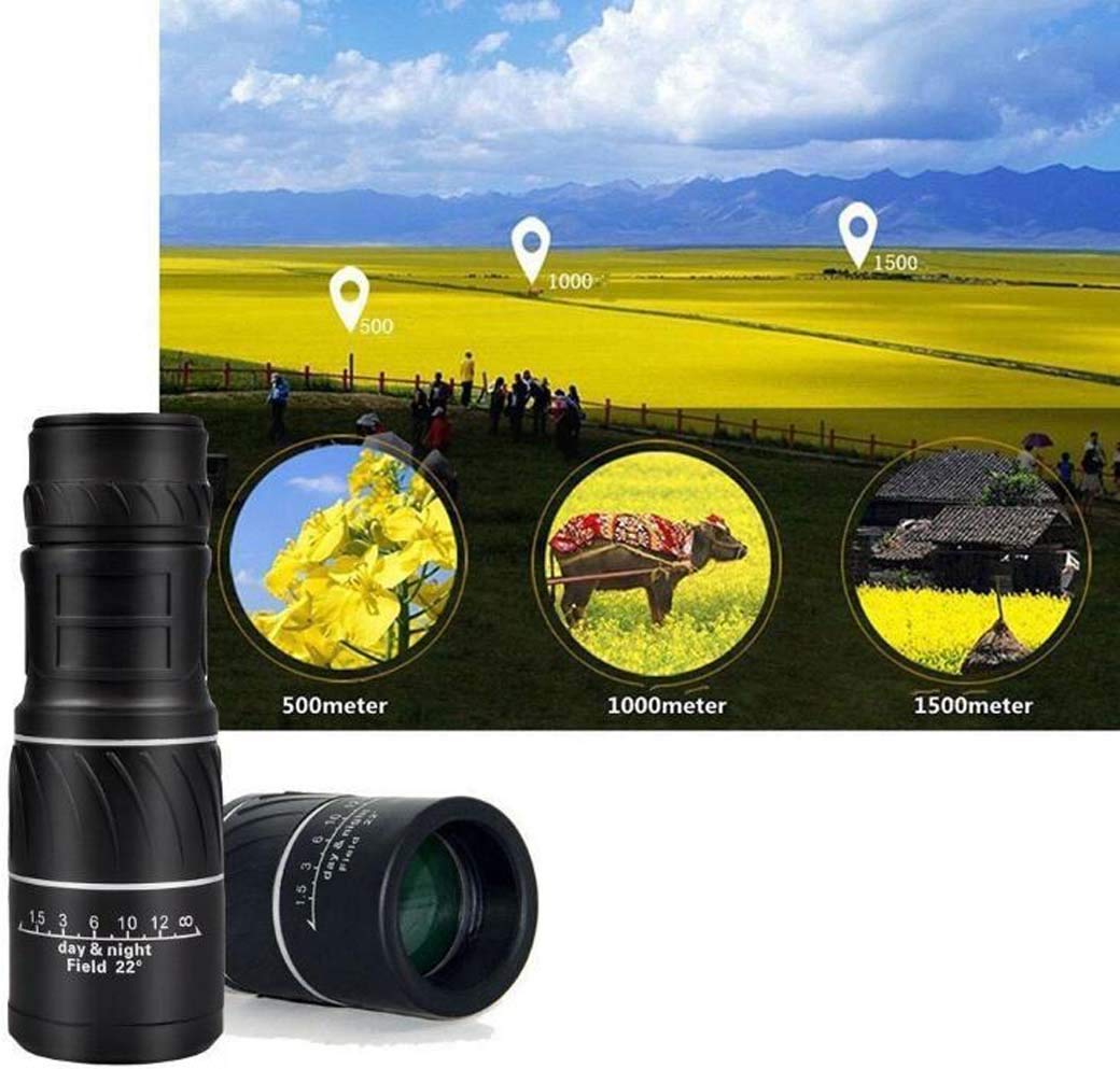 Telescopio/Monoculare 16X52 ad Alte Prestazioni, Supporto visivo Telescopio per Fotocamera per Cellulare per Birdwatching, Caccia, Campeggio/Codice Merce: WXJ-510