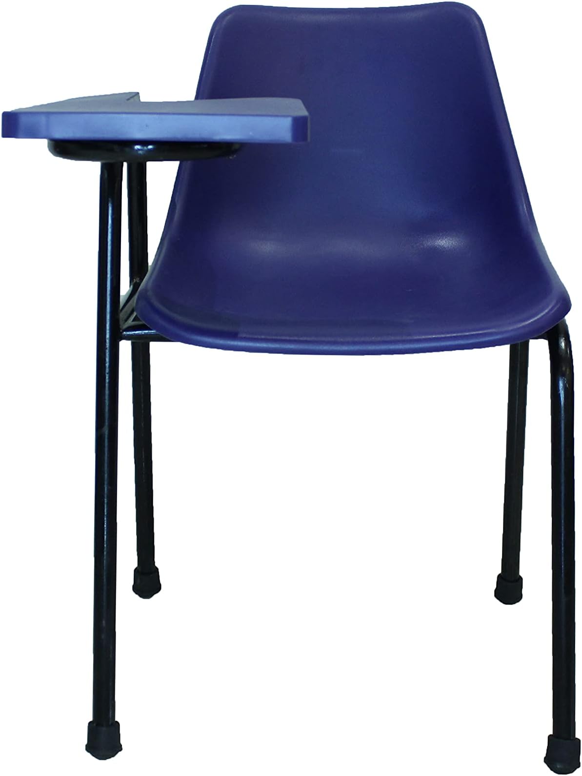 Finch Fox Student Plastic Chair with Writing Pad, Heavy Density Pipe, Anti Skid Buffer (Blue)