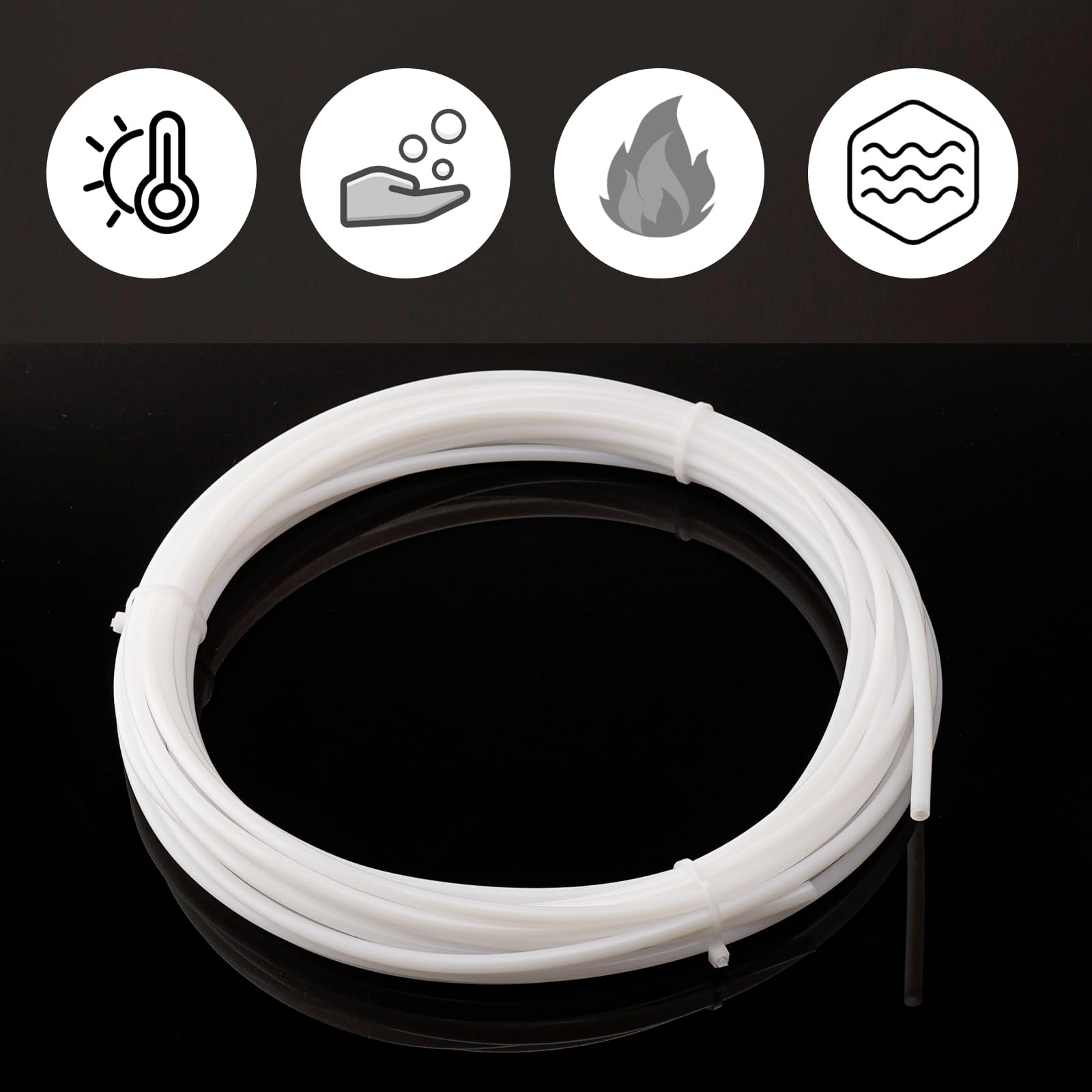 Teflon/PTFE buis/slang voor 3D printers 1,75mm/2mm groen - Bits & Parts