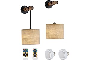 Battery Operated Wall Sconces Set of 2