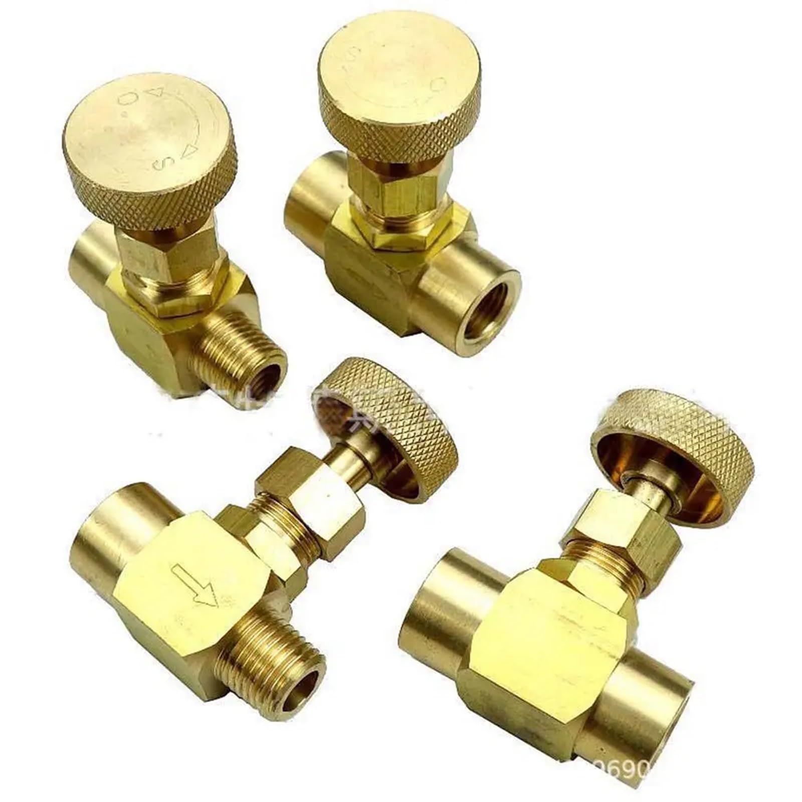 Zawór igły mosiężnej żeńskiej 1/8 "1/4" 3/8 "NPT BSP, hydrauliczny propan miernik 1000 PSI(typ 1)