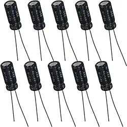 Capacitor Eletrolítico 10uF 35V - Kit 10 Peças