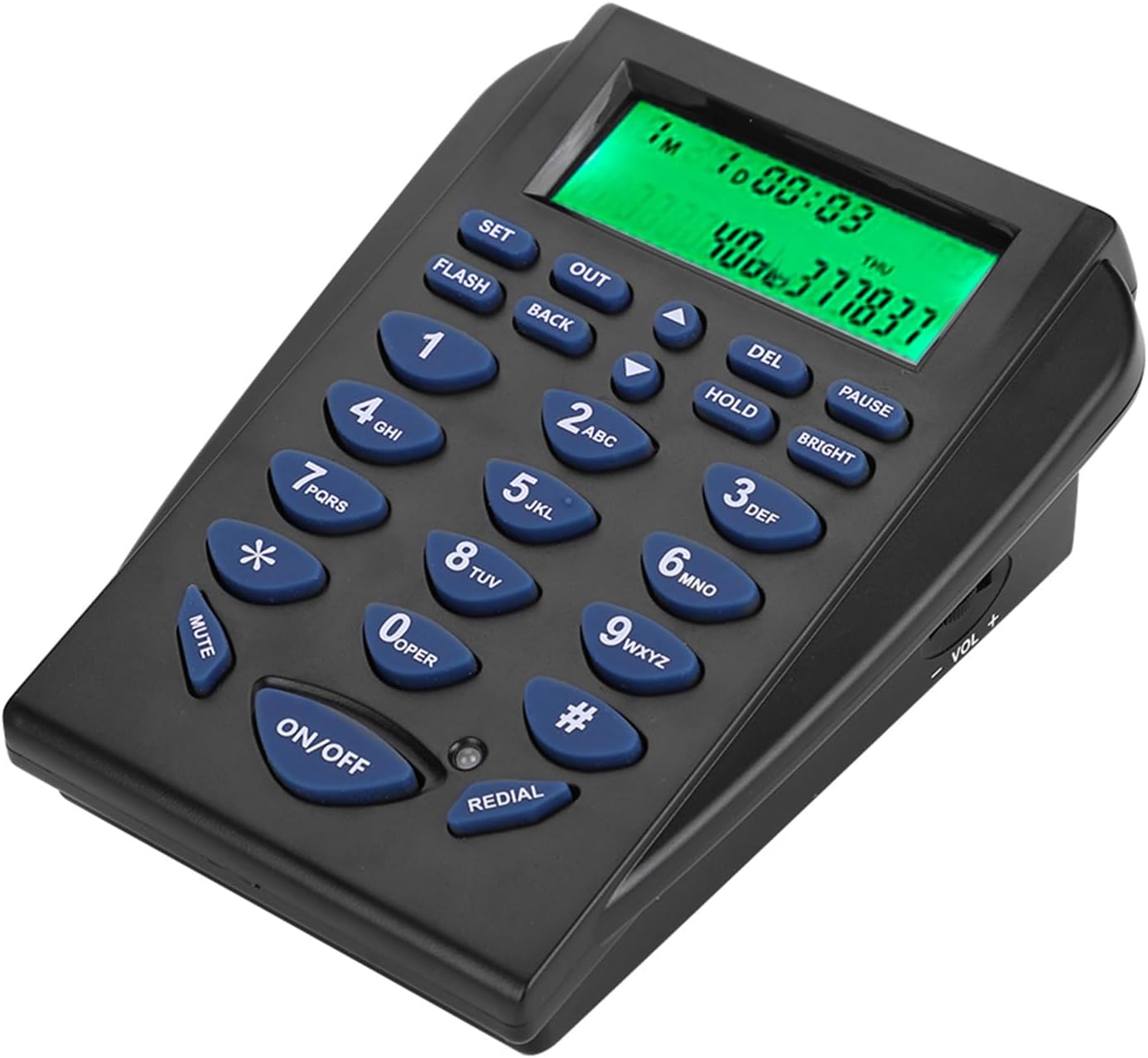 Business Office Multifunction Telephone Dial Pad, Call Center Traffic Telephone Headset