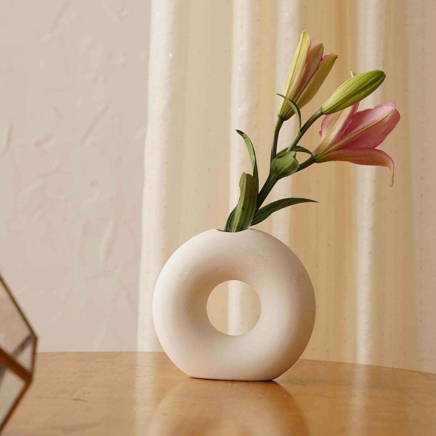 PUREZENTO Ring Donut Vases - Set of 2 -5