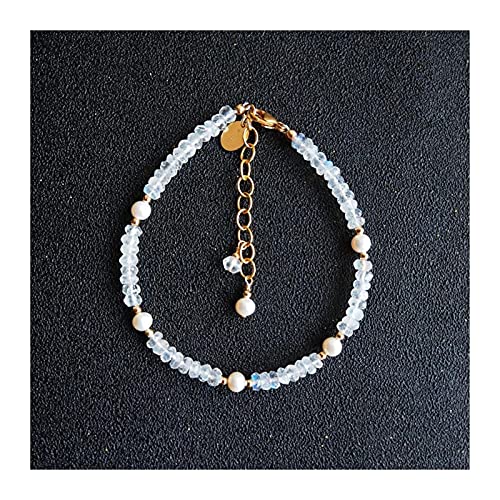 Bracelet pierre de lune et perles : le cadeau idéal pour femme en taille 17