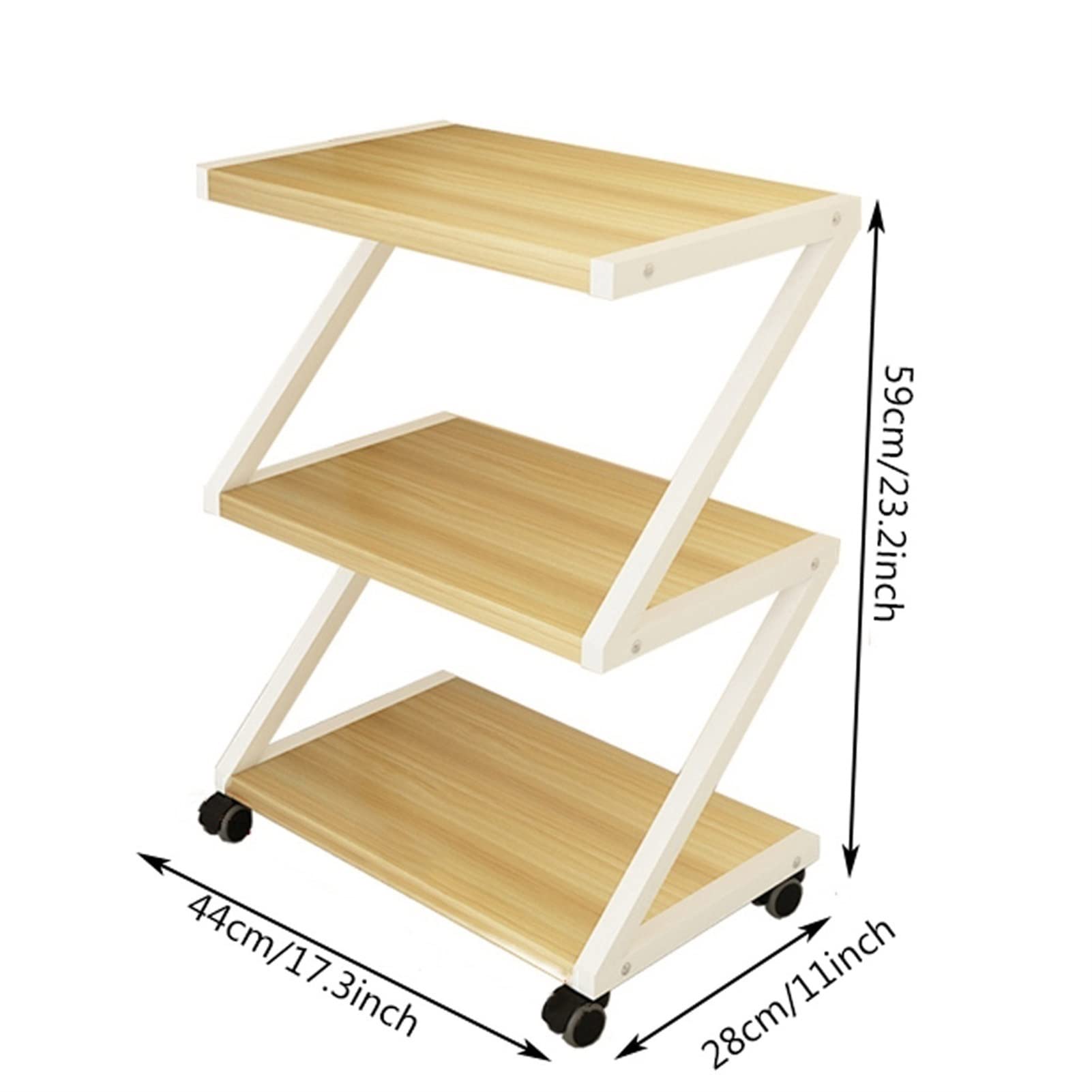 EERINESS Stojak na drukarkę Stojak na Drukarkę Dom Wytrzymały Podłogowy Stojak na Faks Biuro Zdejmowany Stojak na Drukarkę Kopiarka Organizer Półka Domowe Biuro Stojak na Drukowanie (Kolor: B)