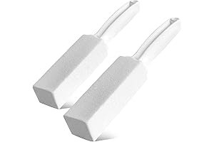 White Cleaning Pumice Stone with Handle for Hard Water Removal and Stain Cleanup