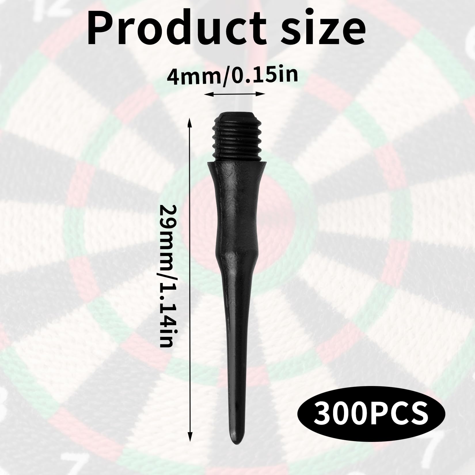 Pointes de Fléchettes en Plastique, Fléchettes Pointes de Rechange, Pointe Flechette Souples avec Filetage 2BA pour Fléchette en Souples, avec Boîte de Rangement