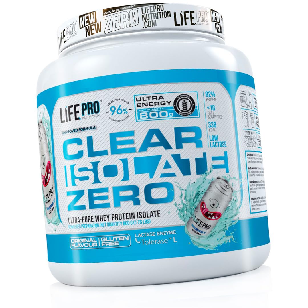 Life Pro Clear Isolate Zero 800 gr | Proteina Aislada de Suero de Textura muy Ligera y con un Aminograma muy Completo (ULTRA ENERGY)