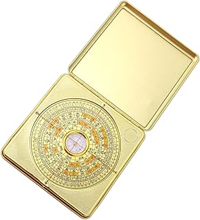 INOOMP Bússola Decoração De Acampamento Brinquedos De Acampamento Brinquedo Pirata Panela De Latão Bússola Antiga Bússola Antiga Luo Pan Adorno De Estilo Chinês Adorno I-Ching Doméstico