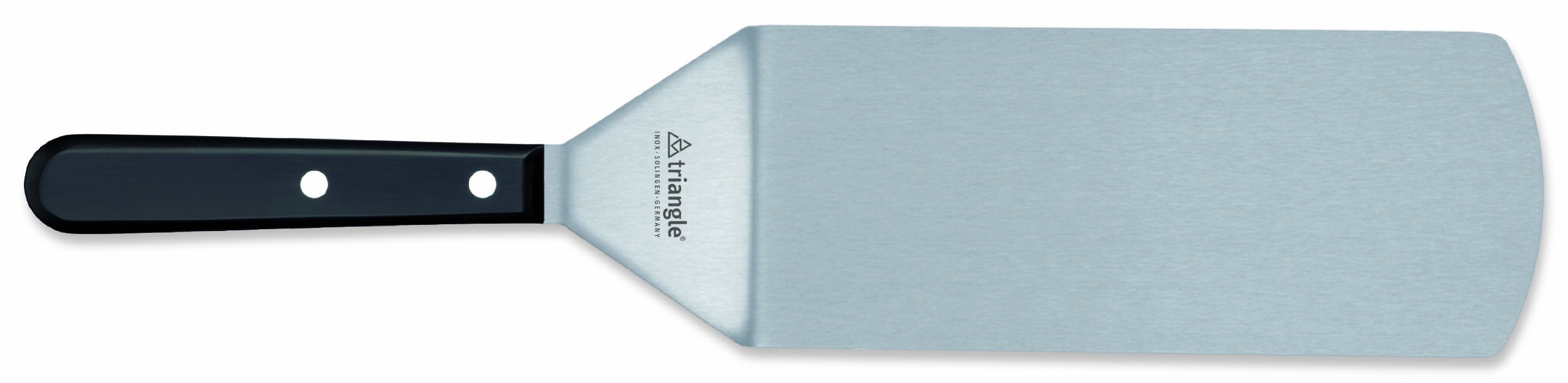 triangle Palette gewinkelt 16 cm - Profi-Winkelpalette Edelstahl Solingen | Classic genietet, Konisch geschliffene Klinge, gehärteter Stahl DIN 1.4021, genieteter ABS-Griff, 45,5 cm Gesamtlänge