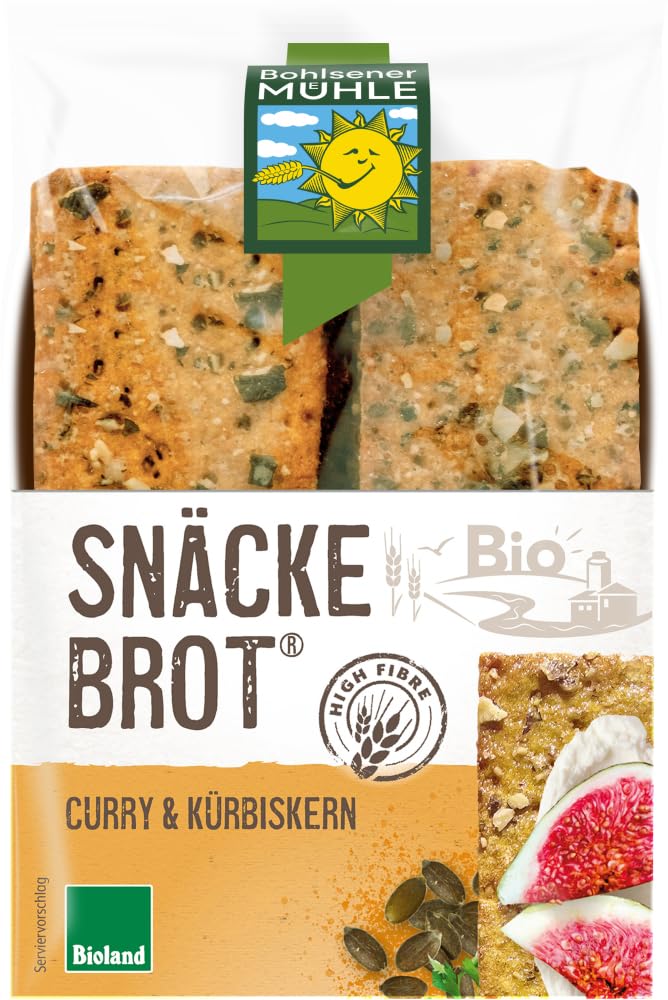 Bio Snäckebrot Curry & Kürbiskern 2 x 200 g