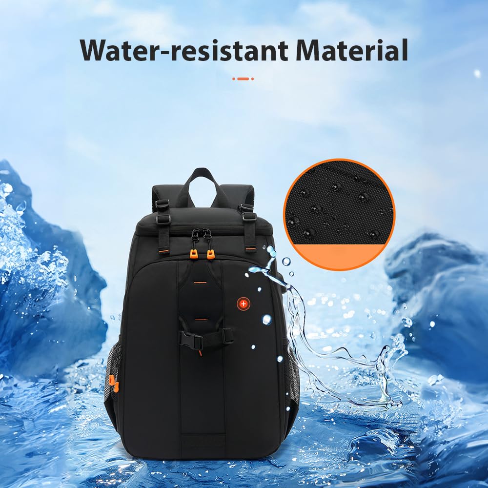 Alomejor Sac à Dos pour Appareil Photo avec Compartiment pour Ordinateur