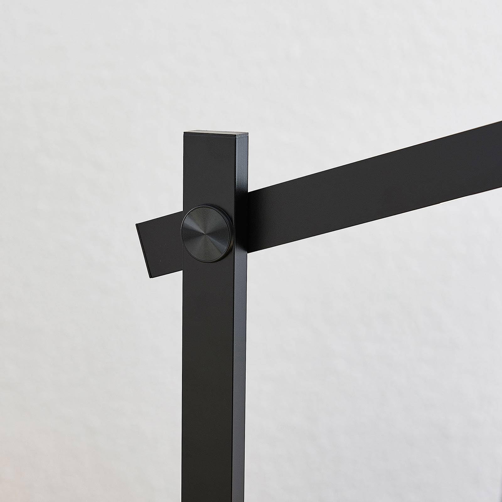 Lindby LED Tischlampe Loretta dimmbar (Modern) in Schwarz (1 flammig,) - Tischleuchte Schreibtischlampe Nachttischlampe Arbeitszimmerleuchte