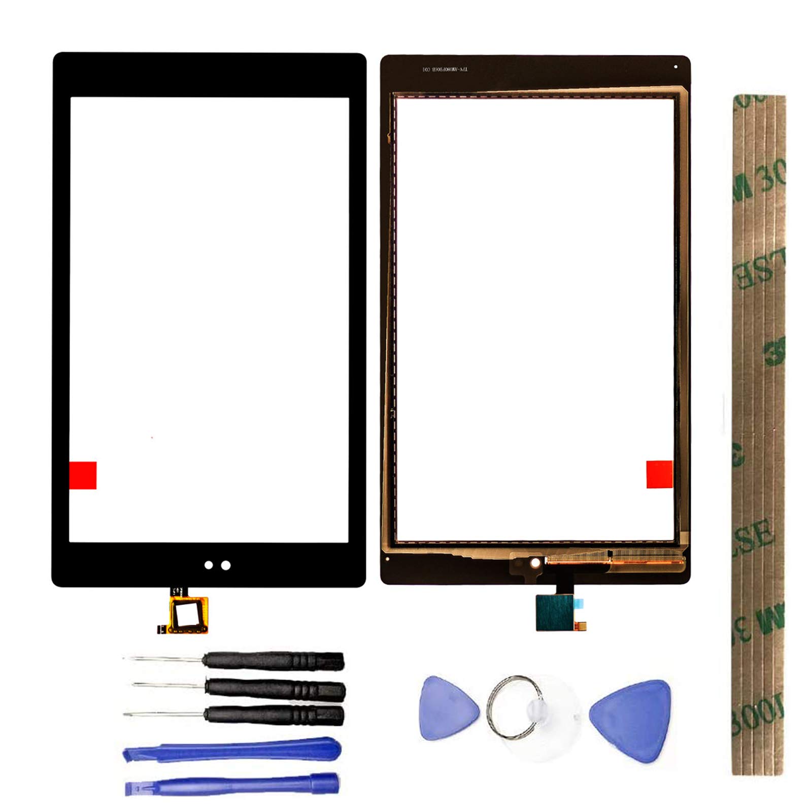 JayTong Digitizer Touch Screen Outer Screen Glass Replacement with Free Tools for Amazon Fire HD8 HD 8 8th Gen 2018 L5S83A Black