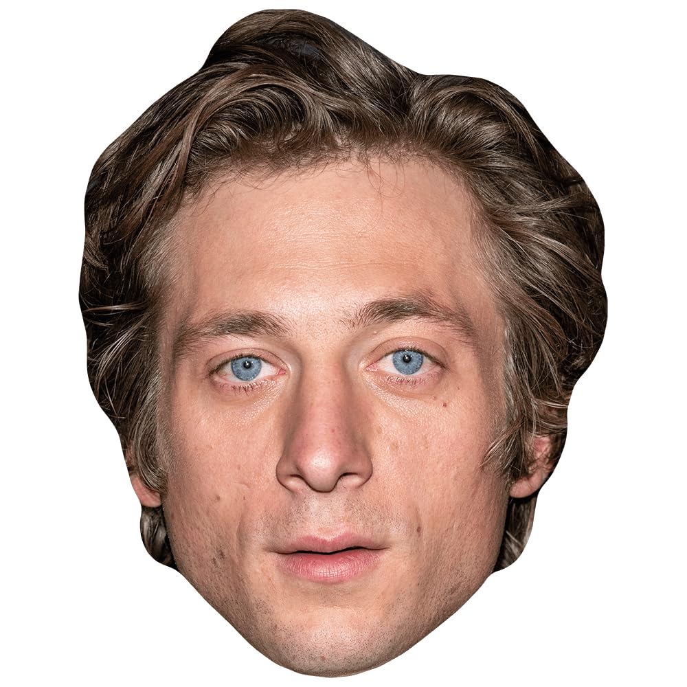 Jeremy Allen White (Curls) Celebrity Mask, Flat Card Face, Fancy Dress Mask