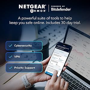 NETGEAR 4-Stream WiFi 6 Router (R6700AX) Router Only, AX1800 Wireless Speed (Up to 1.8 Gbps), Covers up to 1,500 sq. ft., 20 Devices Free Expert Help