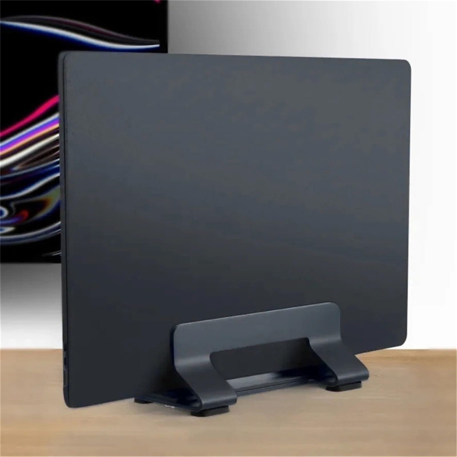 Supporto per Laptop Supporto Verticale for Laptop, Supporto for Laptop in Alluminio con Larghezza Regolabile for scrivania, Supporta la Maggior Parte dei Laptop Rialzo per Laptop(Silver)