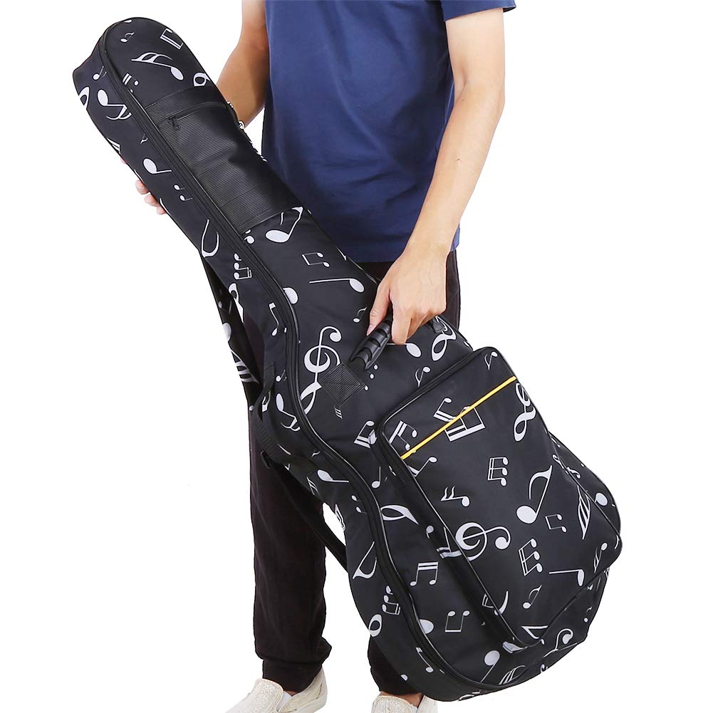 Estuche para Guitarra, Mochila para Guitarra Acústica 600D Oxford Impermeable con Correas Acolchadas para los Hombros y Mango de Goma para Guitarra Clásica