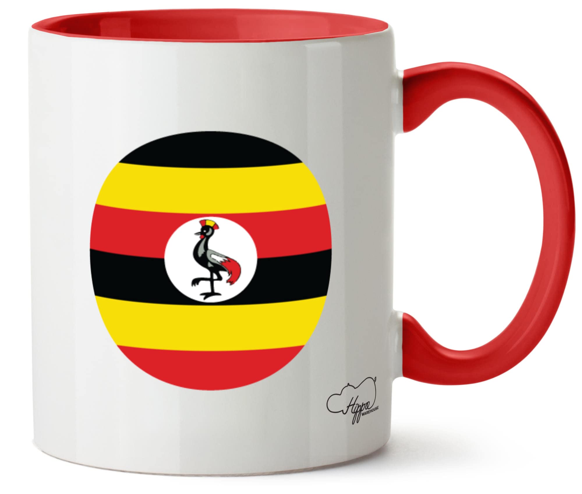 Hippowarehouse Uganda Flag Printed Mug Various Colour Options Ceramic Cup Kitchenware 11oz