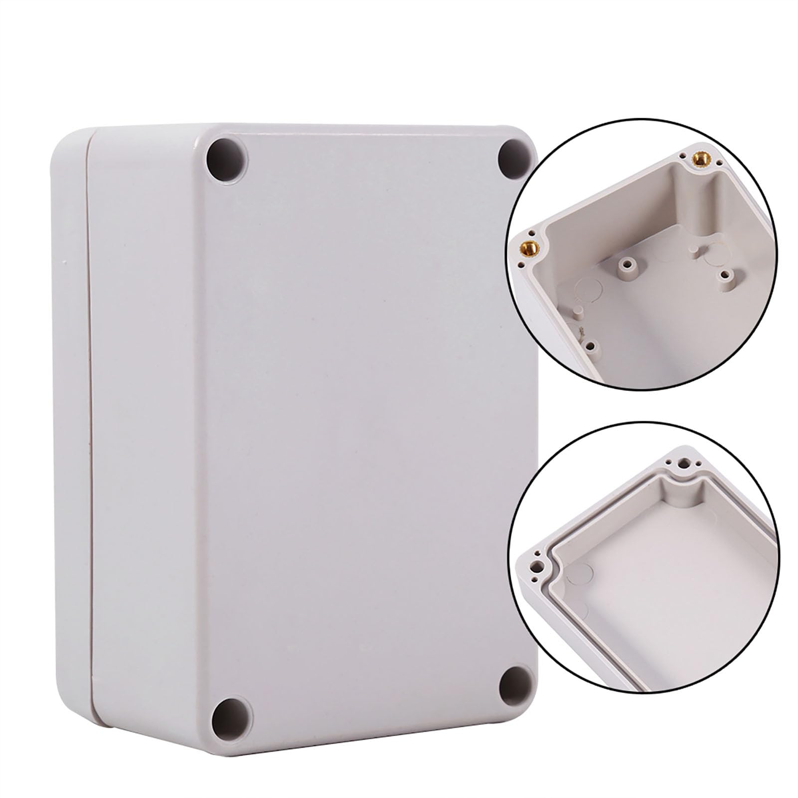 Scatole di progetto elettroniche impermeabili IP66, 1 pezzo Scatola di derivazione elettrica in ABS Scatola di derivazione impermeabile per cavi elettronici interni ed esterni(100x68x50 mm)