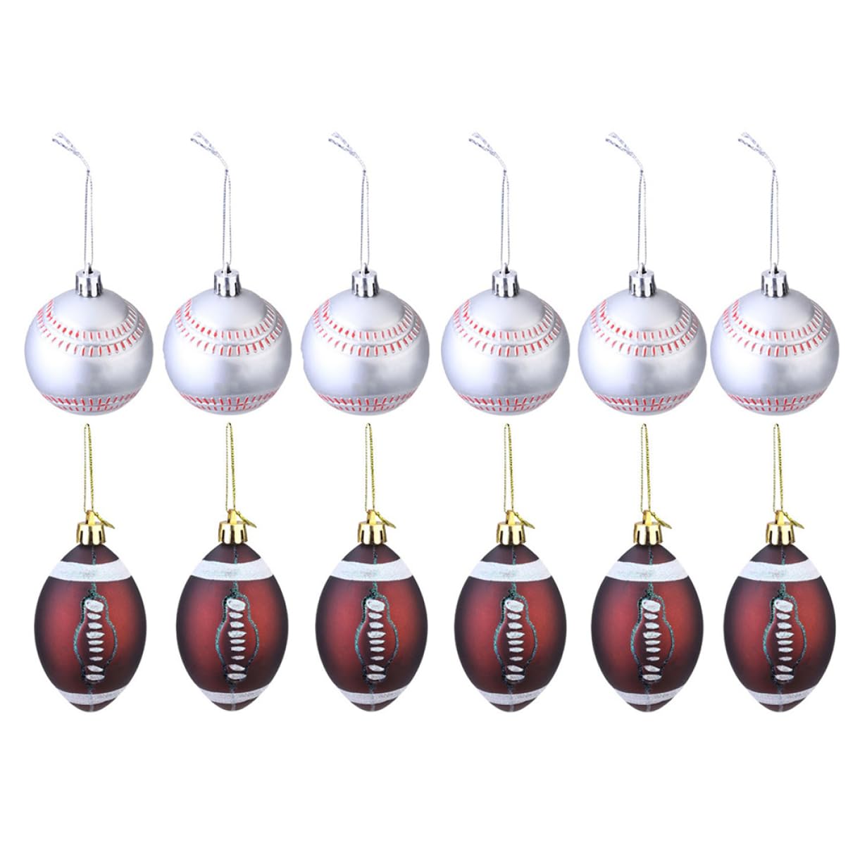 Abaodam 3ensembles Boules De Noël Suspendues Design Sportif pour Décoration De Sapin De Noël Et Fête