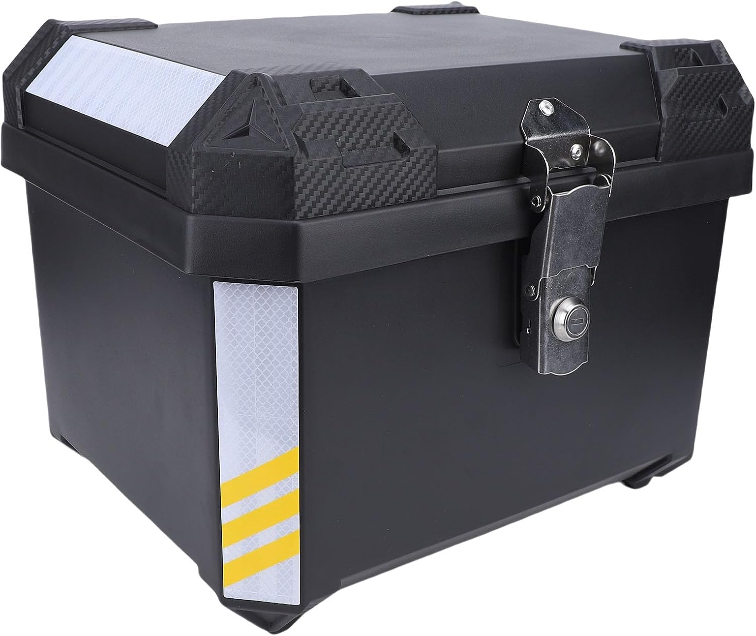 KIMISS Top Case 45L Large Capacity Stainless Steel Trunk Detachable Luggage Storage Box Universal Electric Bike Frame