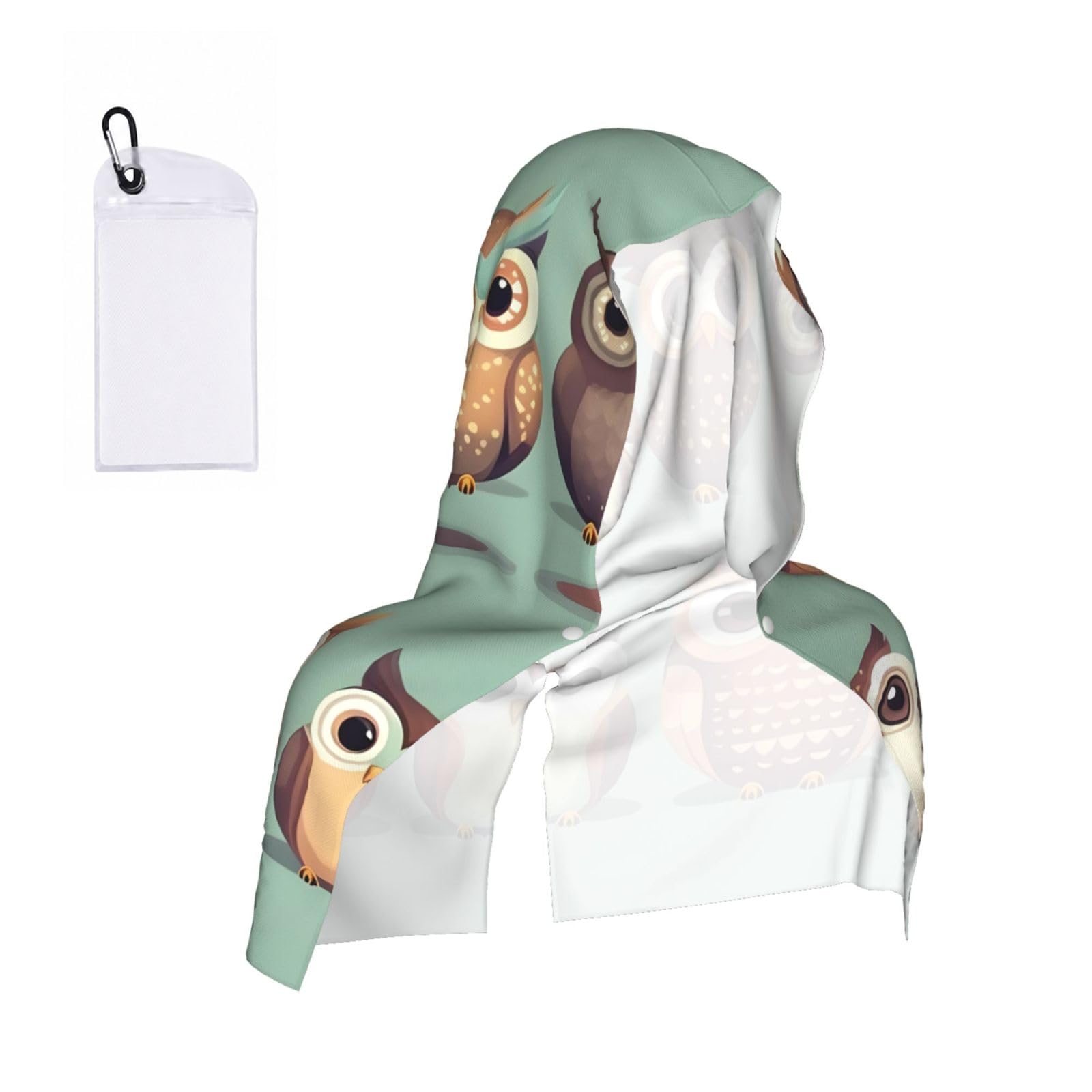ZYJHYY Cartoon Owls Cute Print Unisex Swimming Towel Practical Camping Towel Skin-Friendly Cooling Towel For Workout Training