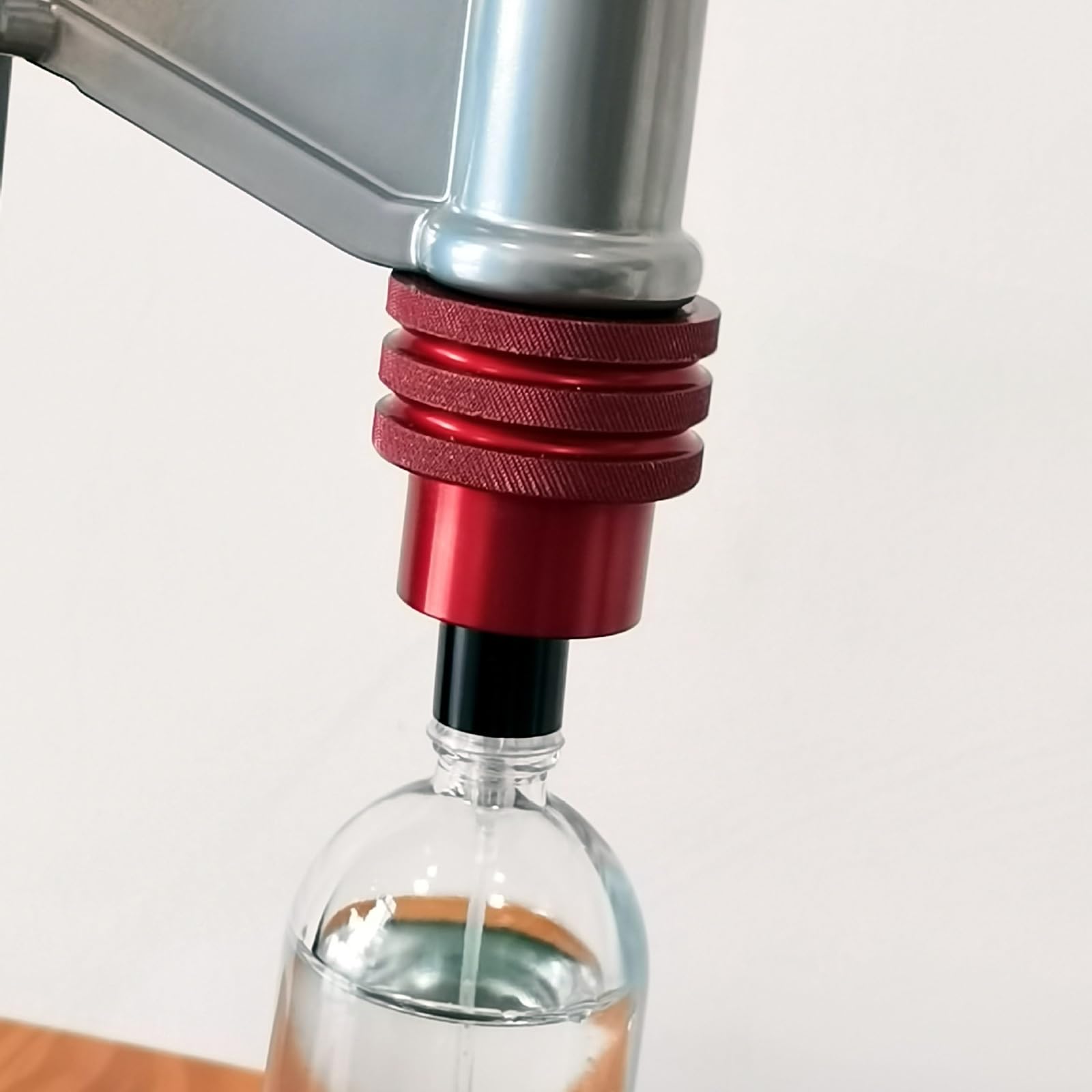 CEVIZ Manual Perfume Capping Machine, 13-15MM Professional Crimping Capping Tools, Stainless Press Capping Machine, Height Adjustable Bottle Crimping Machine, Perfume Sealing Tool for Perfume Bottles