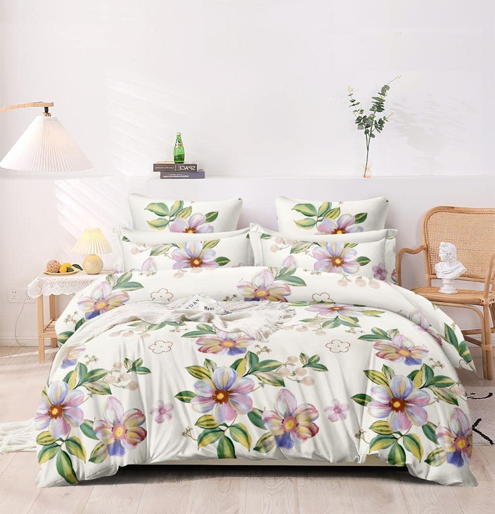 AVINYA Super King Size bedsheet Floral Print 108 x 108 inch Size with 2 Pillow Cover, 275 x 275 cm Super King Size (9 ft by 9 ft) (Green Leaf) (B0BXHJ1T8Q) Amazon Price History, Amazon Price Tracker