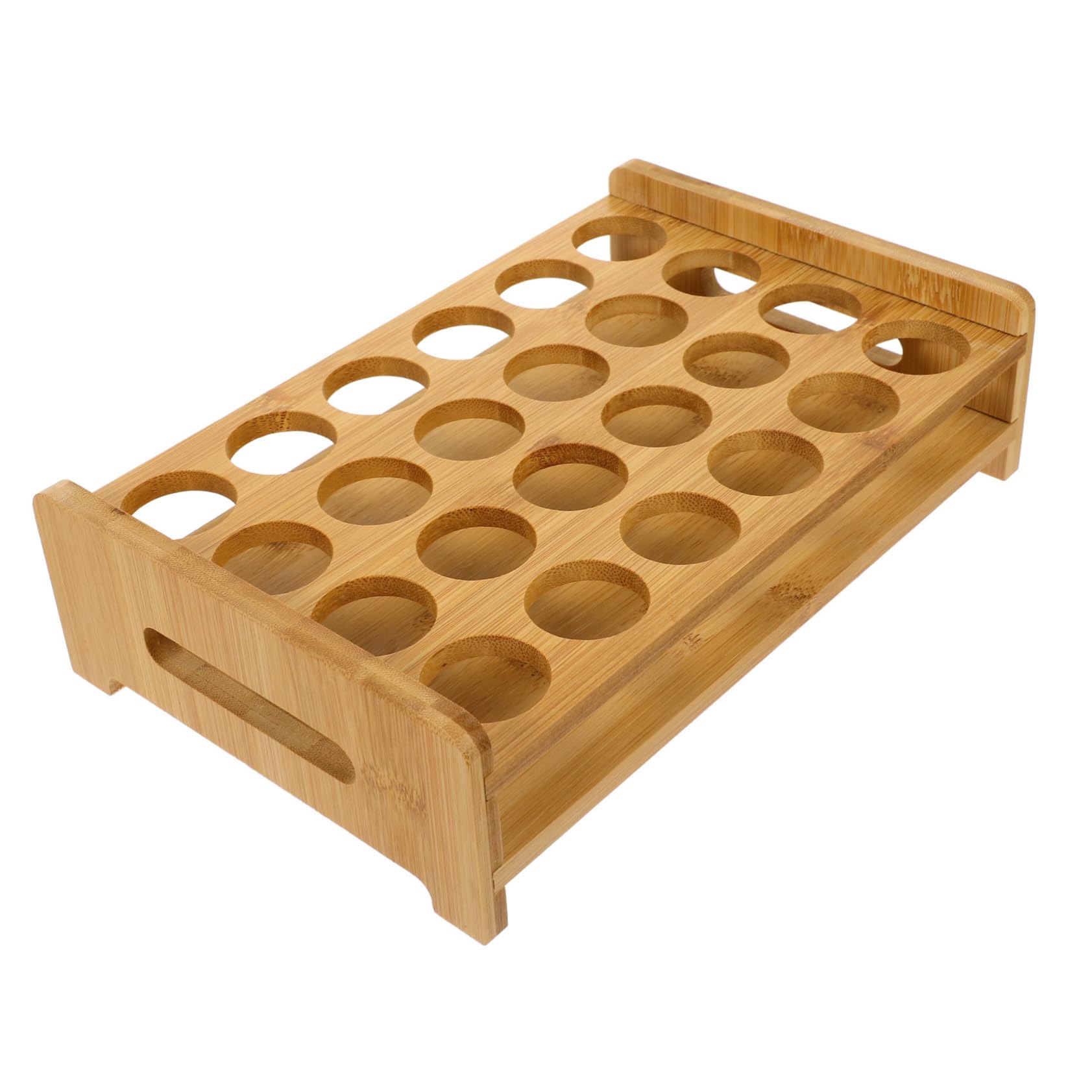 GRIRIW Wooden Shot Glasses Holder Rack Cup Serving Tray for Home Bars Restaurants and Parties Display and Storage for Wine and Cocktail Glasses